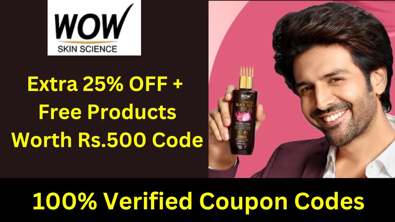 Wow Coupon Code  - Rs.500 Worth ✅ + Extra 25% OFF Discount Code & Wow Promo Code | 100% Working #wow