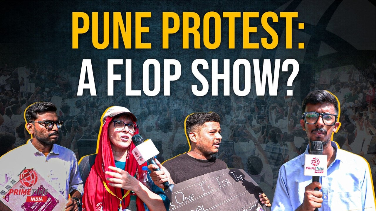 Listen to what the Pune crowd says at the Cockroach Janta Party protest.