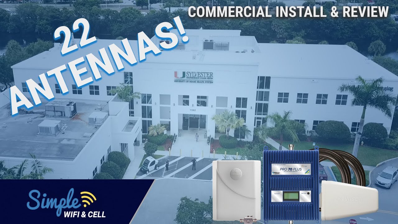 WilsonPro Signal Booster Review And Installation On A Commercial Building