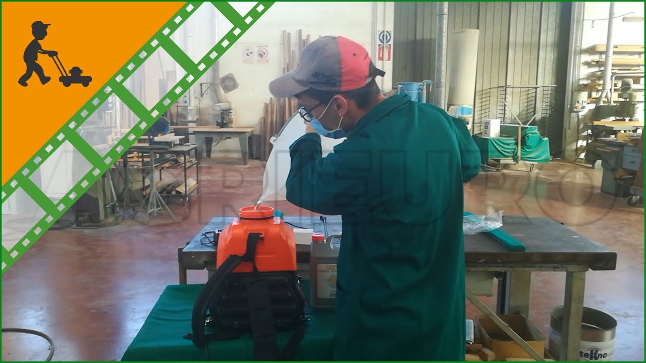 Pompa irroratrice a spalla Stocker: come montare e preparare il prodotto per irrorazione