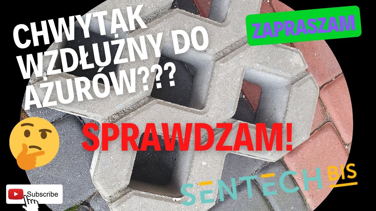 Czy chwytak wzdłużny do krawężników można zastosować do przenoszenia ażurów??? TEST  SPRAWDZAM!