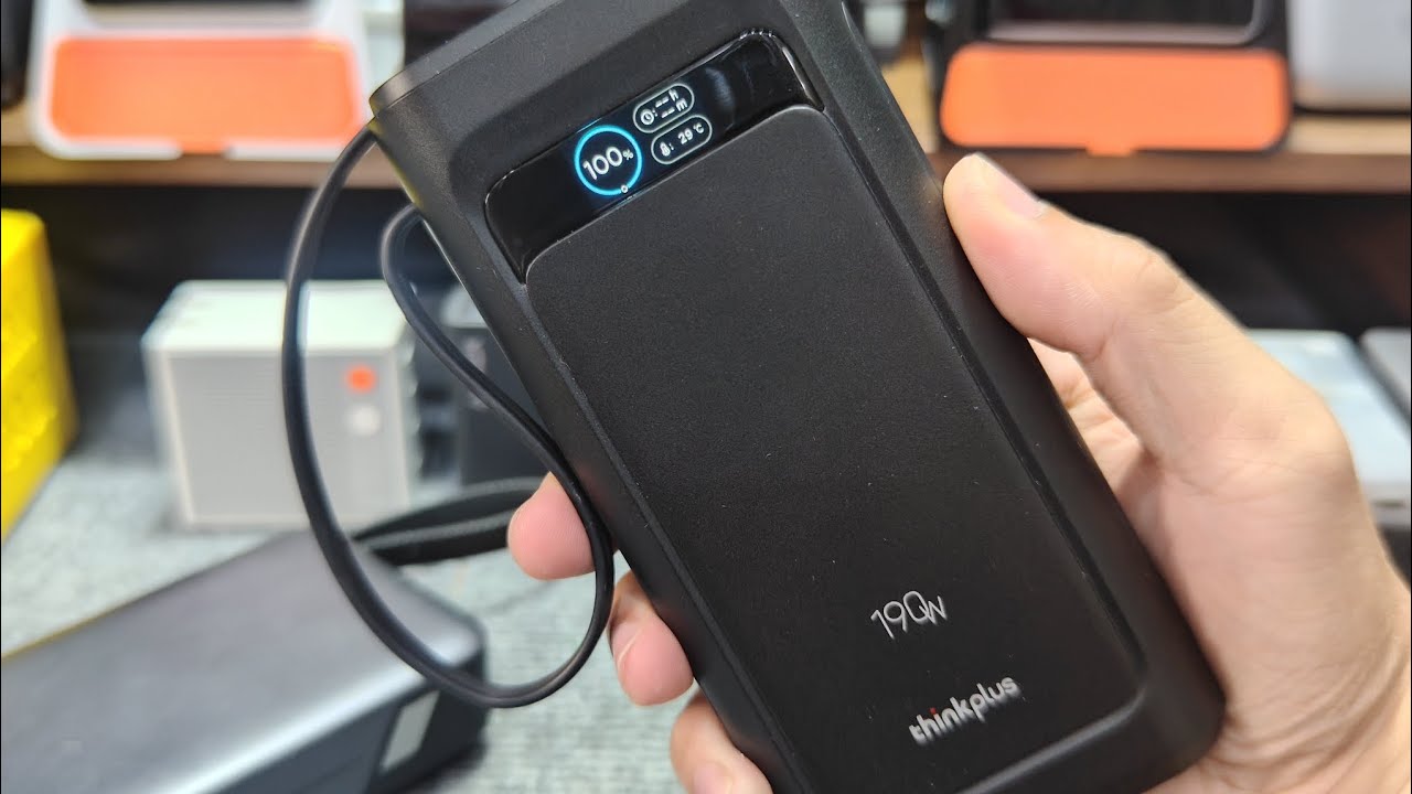 Lenovo Thinkplus 190w | Chân phải đá Cuktech, chân trái gạt Ugreen