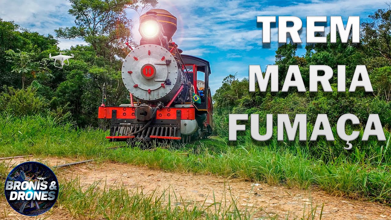 Trem Maria Fumaça passeio entre Antonina e Morretes em 4k