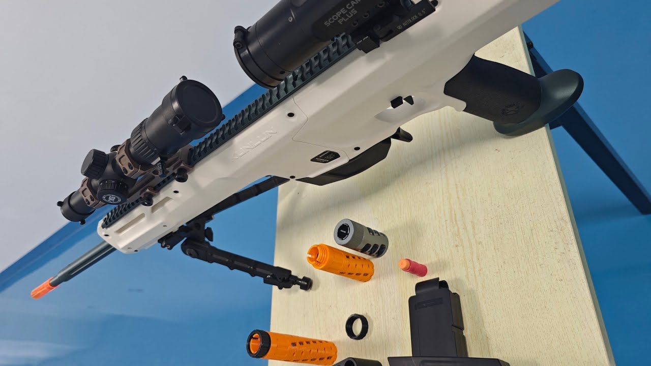 worker Kunlun Nerf blaster 100feet firing test