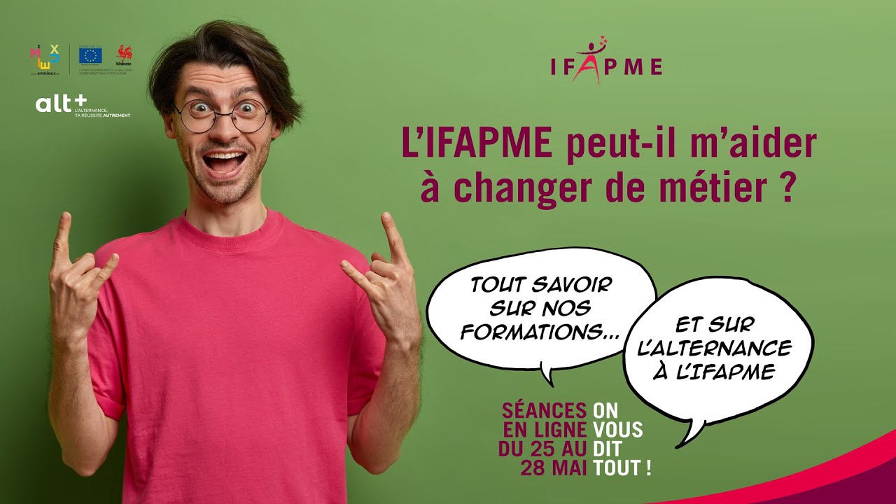 REPLAY - Séance en ligne - L'IFAPME peut il m'aider à changer de métier ?