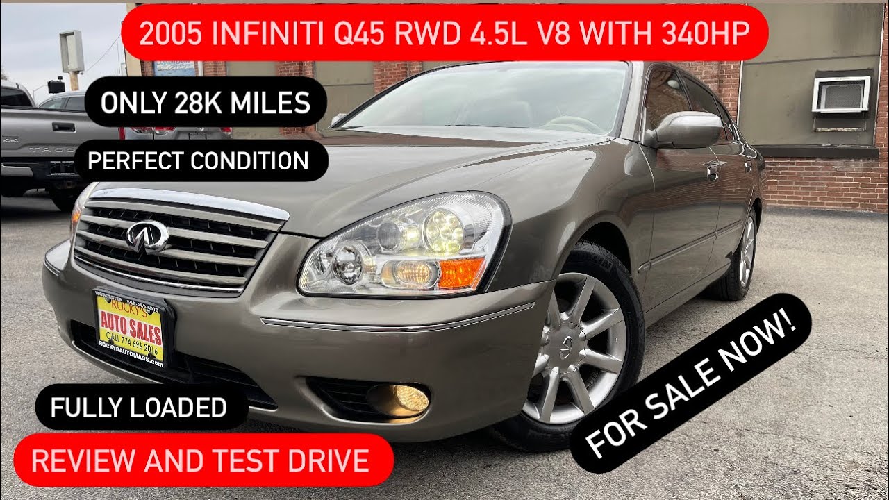 2005 Infiniti Q45 RWD 4.5L V8 with only 28k Miles. Review & Test-Drive. #infinitiq45 IT'S SOLD NOW!