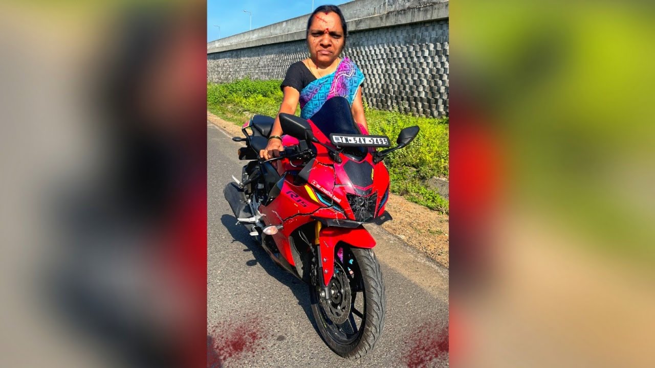 MY MUMMY FIRST TIME 🏍️ DRIVING R15 V4 BIKE ( GONE WRONG ) 🤕✨ - #vlog #bike #ride #trending