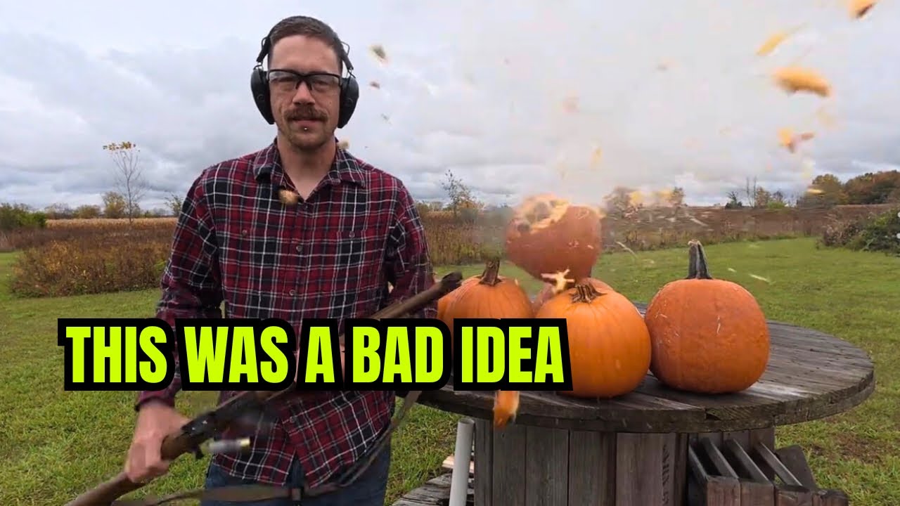 Shooting Pumpkins Went Completely Wrong 