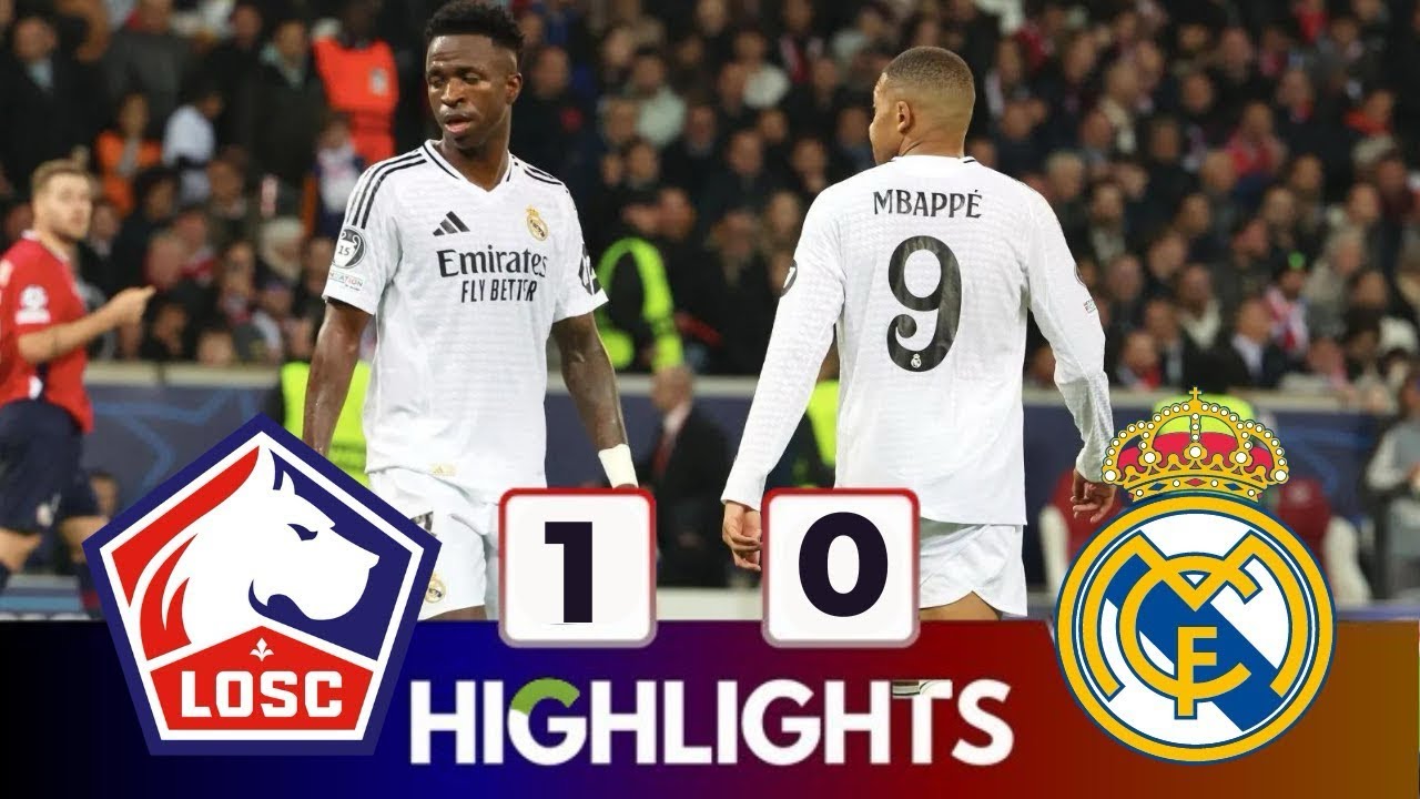 Real Madrid vs Lille 🔥 | Full Match Highlights | Dream League Soccer Gameplay |  Goals & Skills ⚽