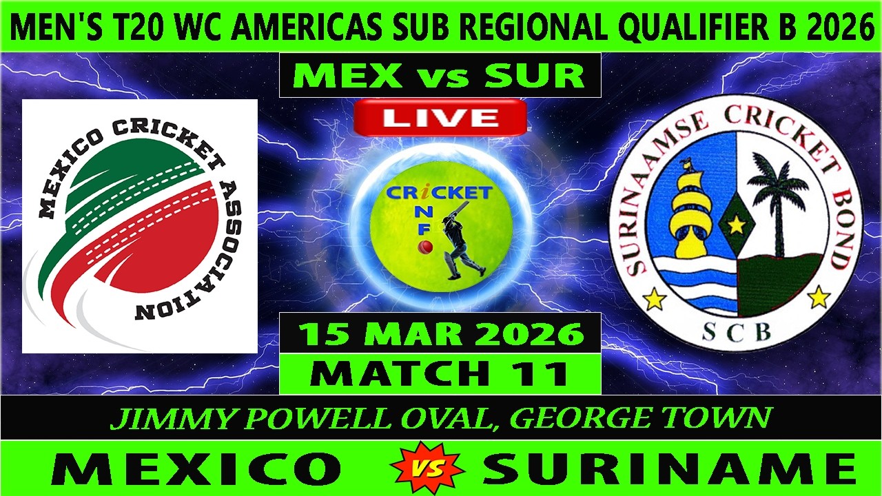 Mexico vs Suriname Live | MEX vs SUR Live | 11th T20I Match of Suriname vs Mexico | SUR vs MEX Live