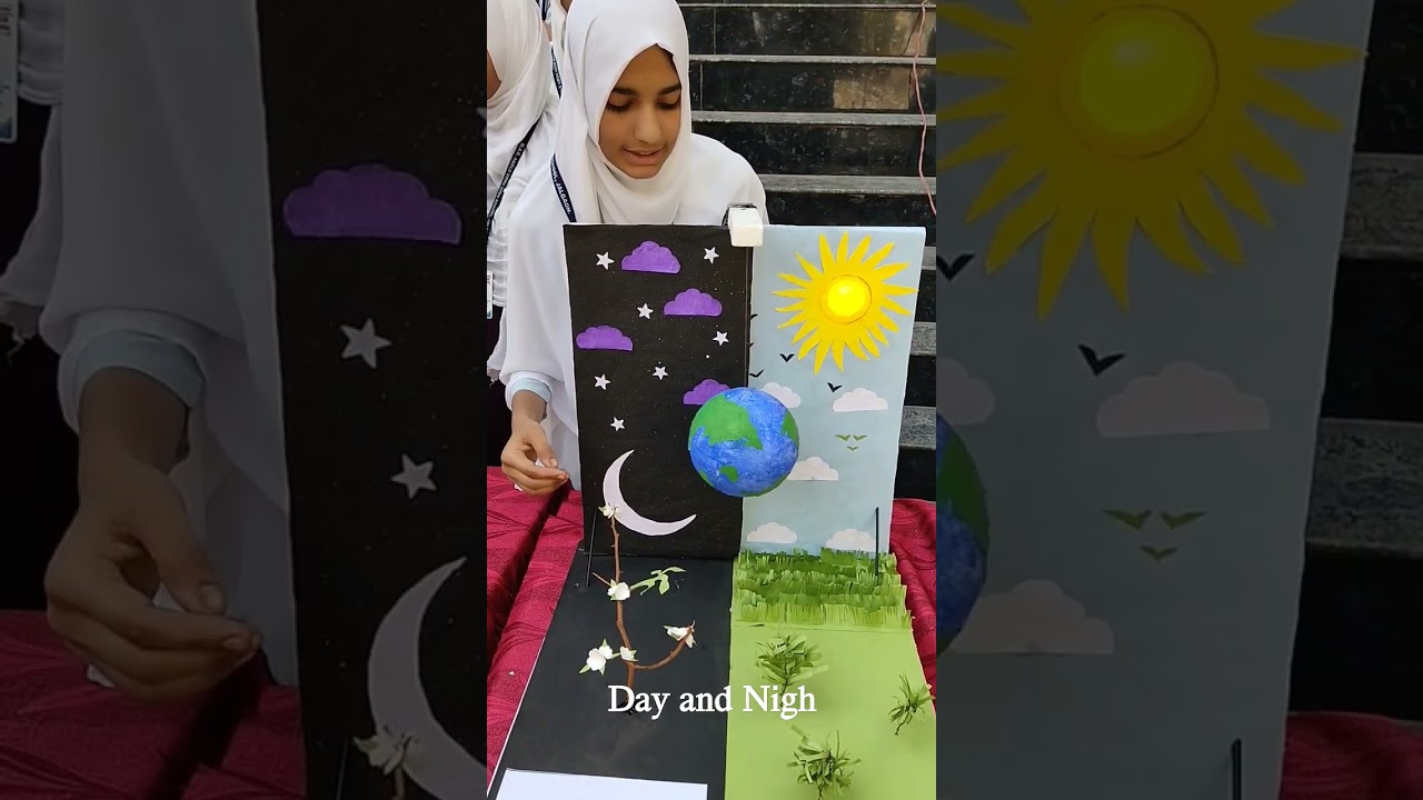 Day and Night Concept Working Model #shot #geography