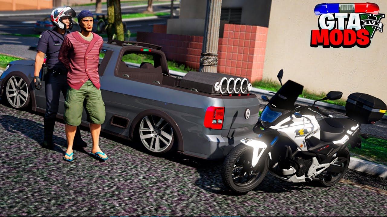 GTA V : MOD POLICIA - ABORDAGEM SEGUIDA DE INTENSA TROCA DE TIROS (ROCAM PMSP)
