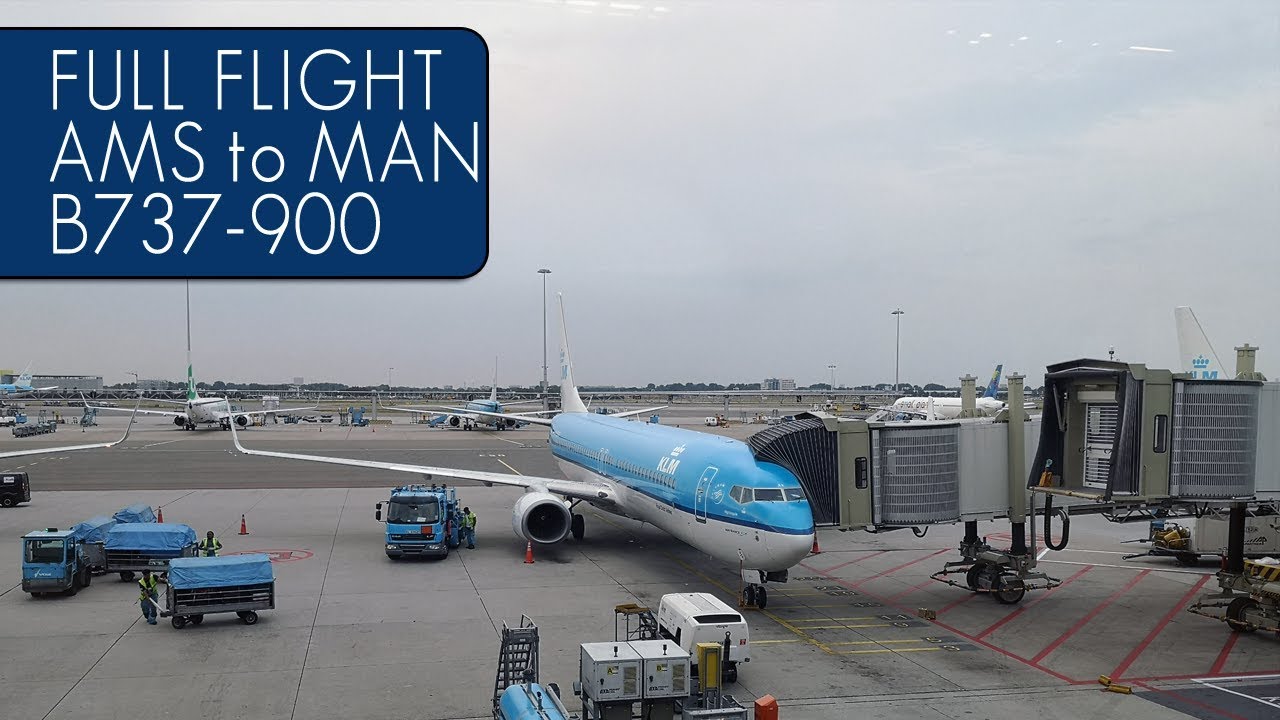 KLM Full Flight | Amsterdam to Manchester