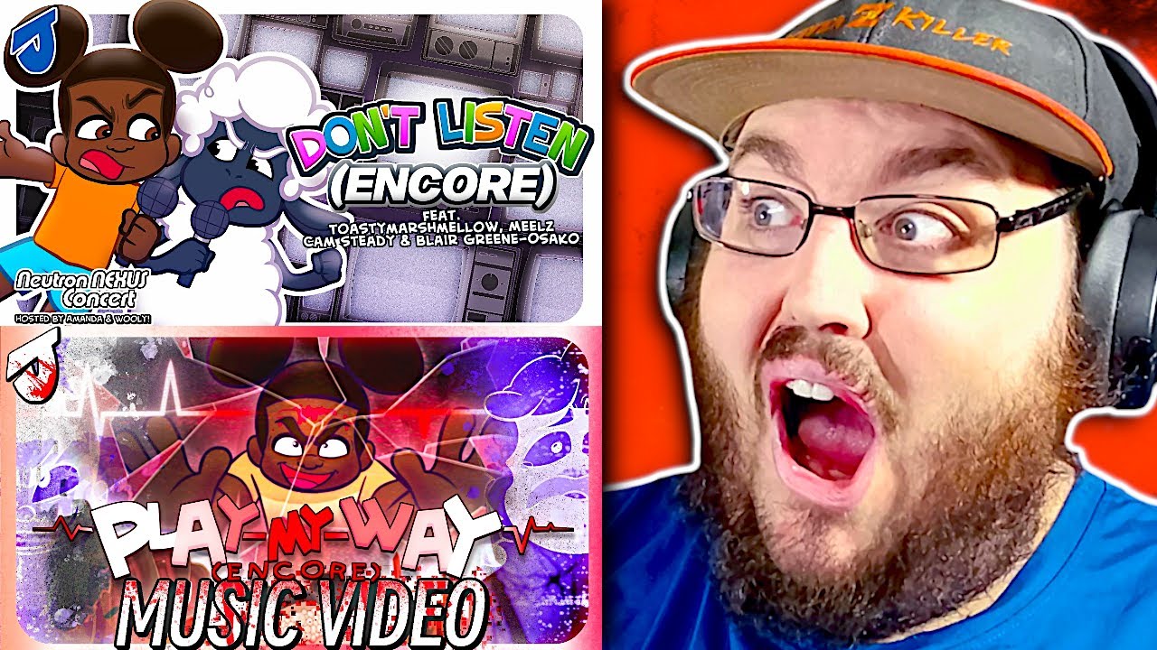 Don't Listen (Encore) & Play My Way (Encore) Amanda The Adventurer FAN SONG ANIMATION REACATION!!!