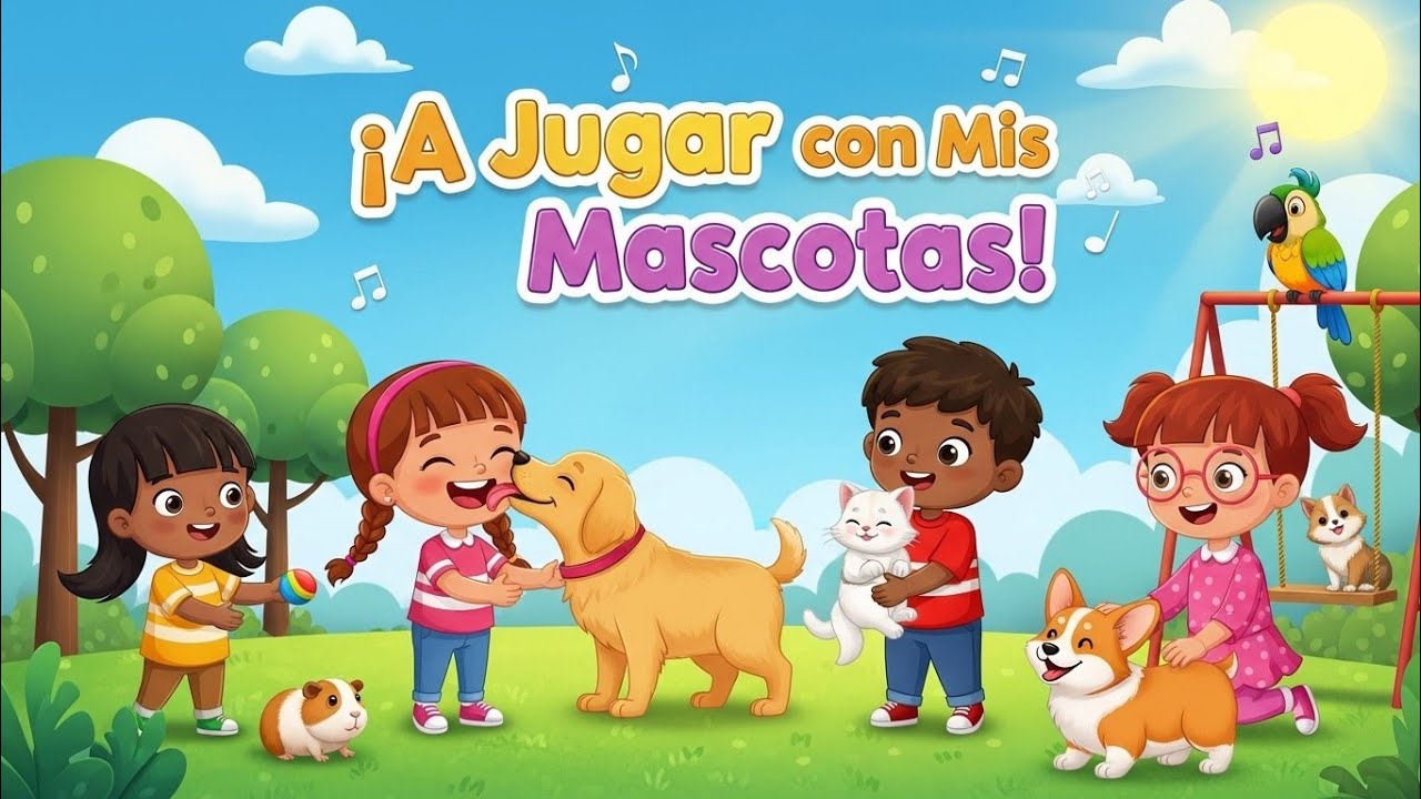 ¡Vamos a jugar con nuestros amigos peludos! 🐶🐱 Canción divertida para niños