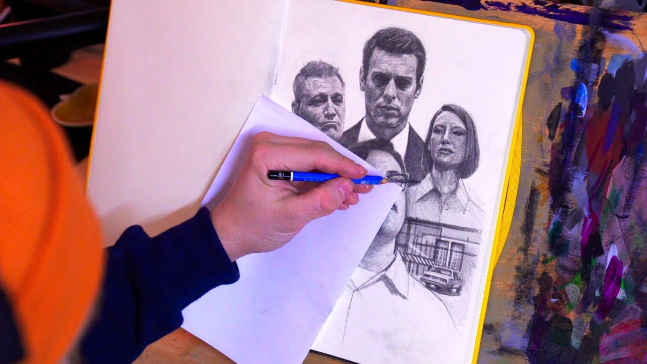 Just Drawing a Page in my Sketchbook