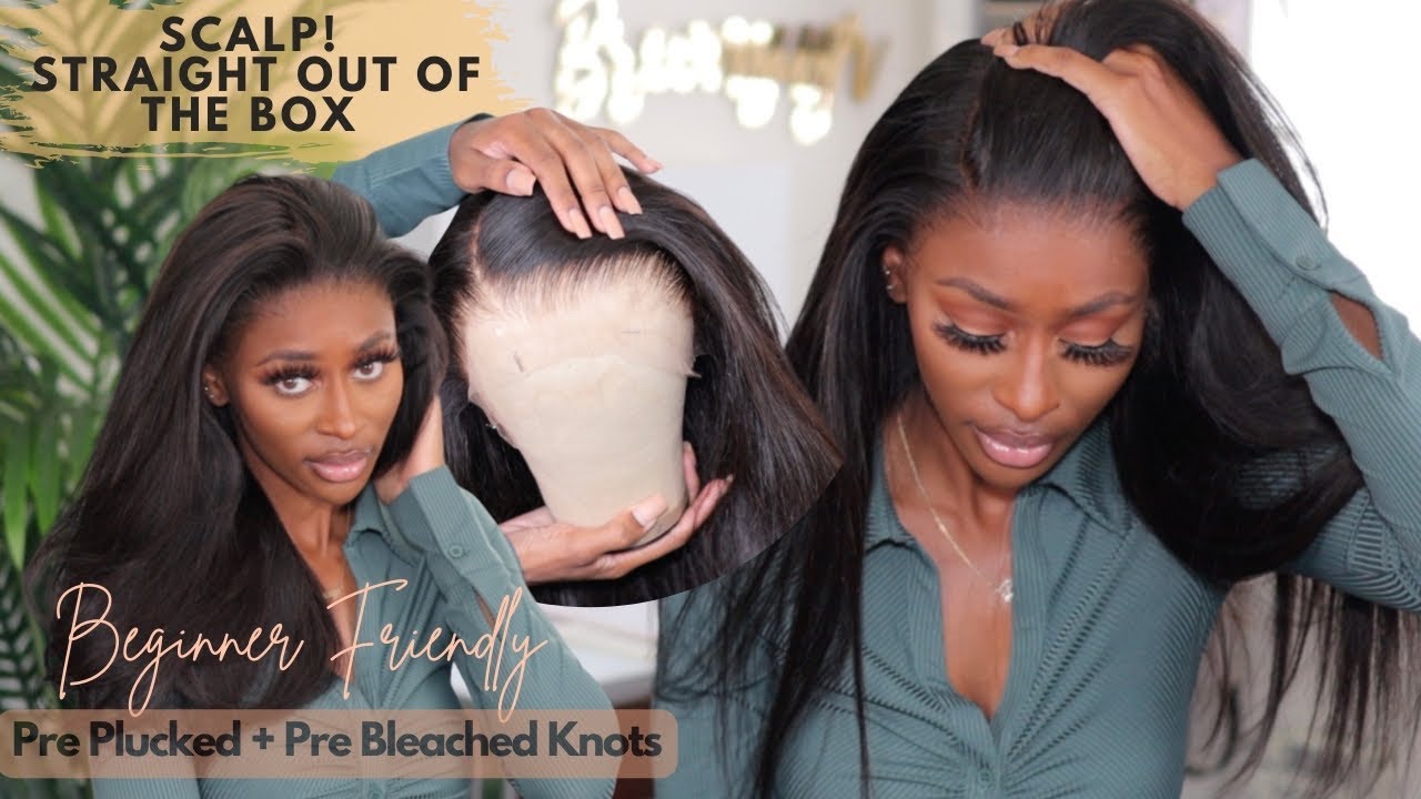 BEST STRAIGHT WIG INSTALL FOR BEGINNERS! | Glueless PrePlucked Clear Lace Front Wig | XRSBeauty