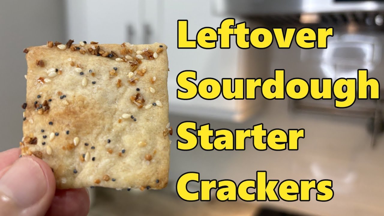 Crispy Sourdough Starter Crackers | Easy Recipe for Leftover Starter