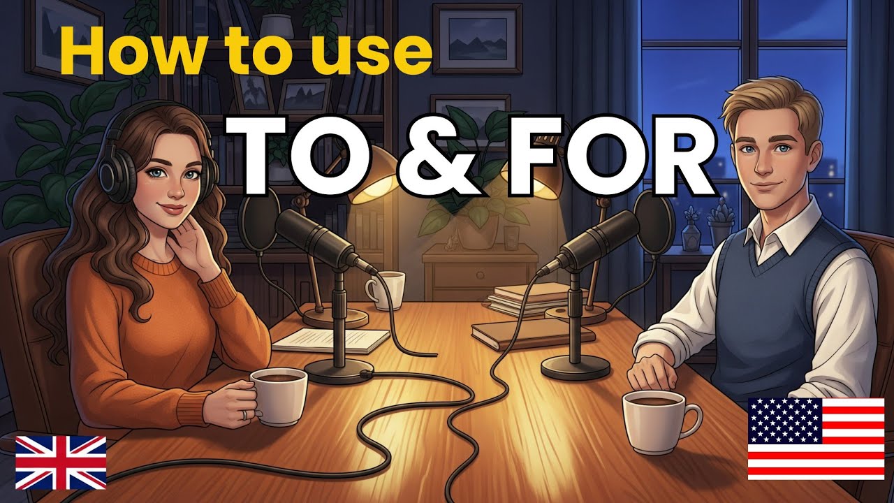 Learn English with Real Conversations Podcast | How to Use To vs For in English