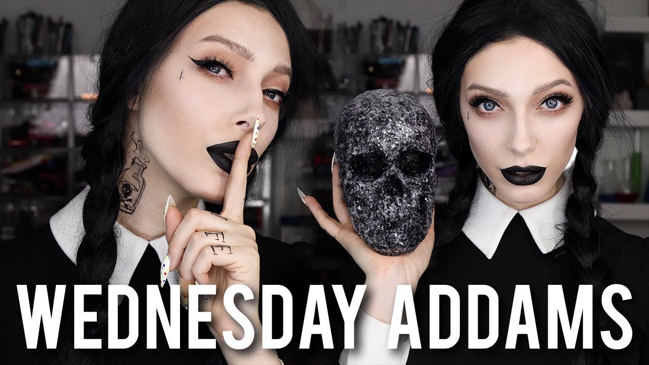 Grown Up WEDNESDAY ADDAMS - Halloween Tutorial