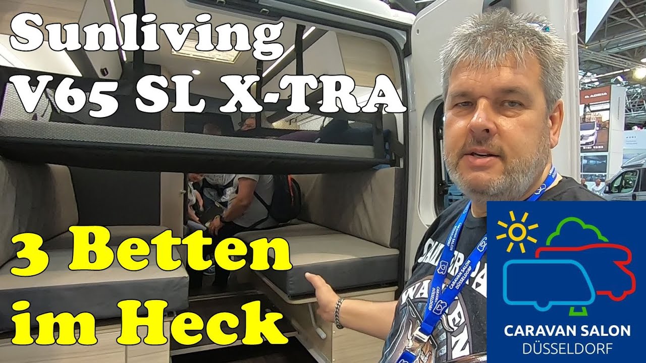 Sunliving V65 SL X-TRA und Adria Twin Sport 640 SGX im Vergleich - Caravan Salon Düsseldorf 2023