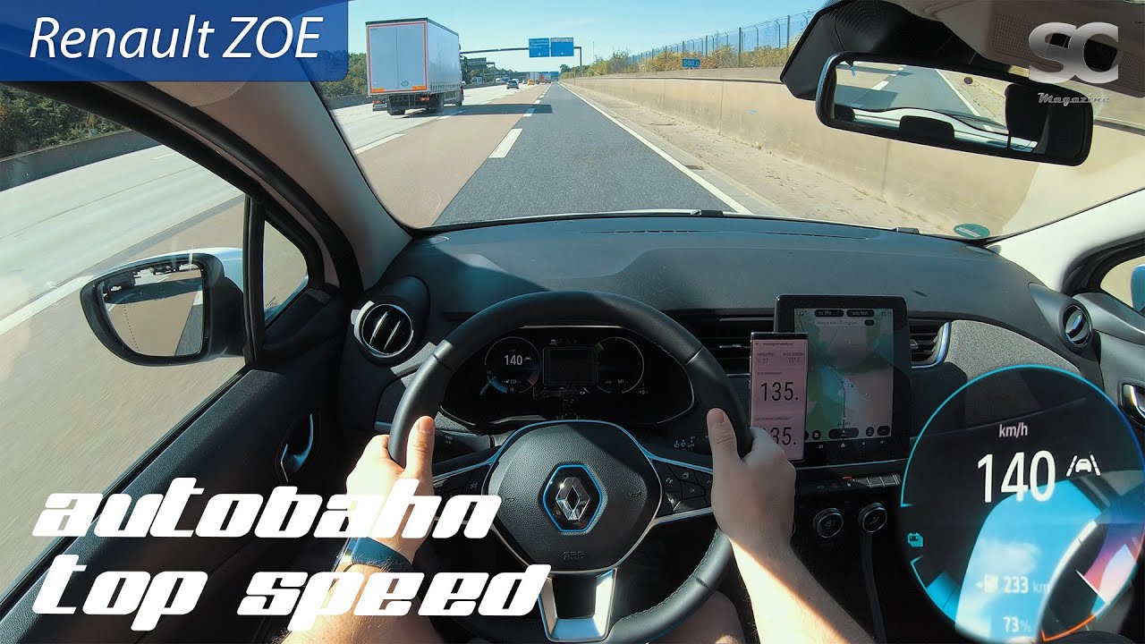 Renault ZOE R135 (2020) - Autobahn Top Speed / Acceleration / Test Drive POV