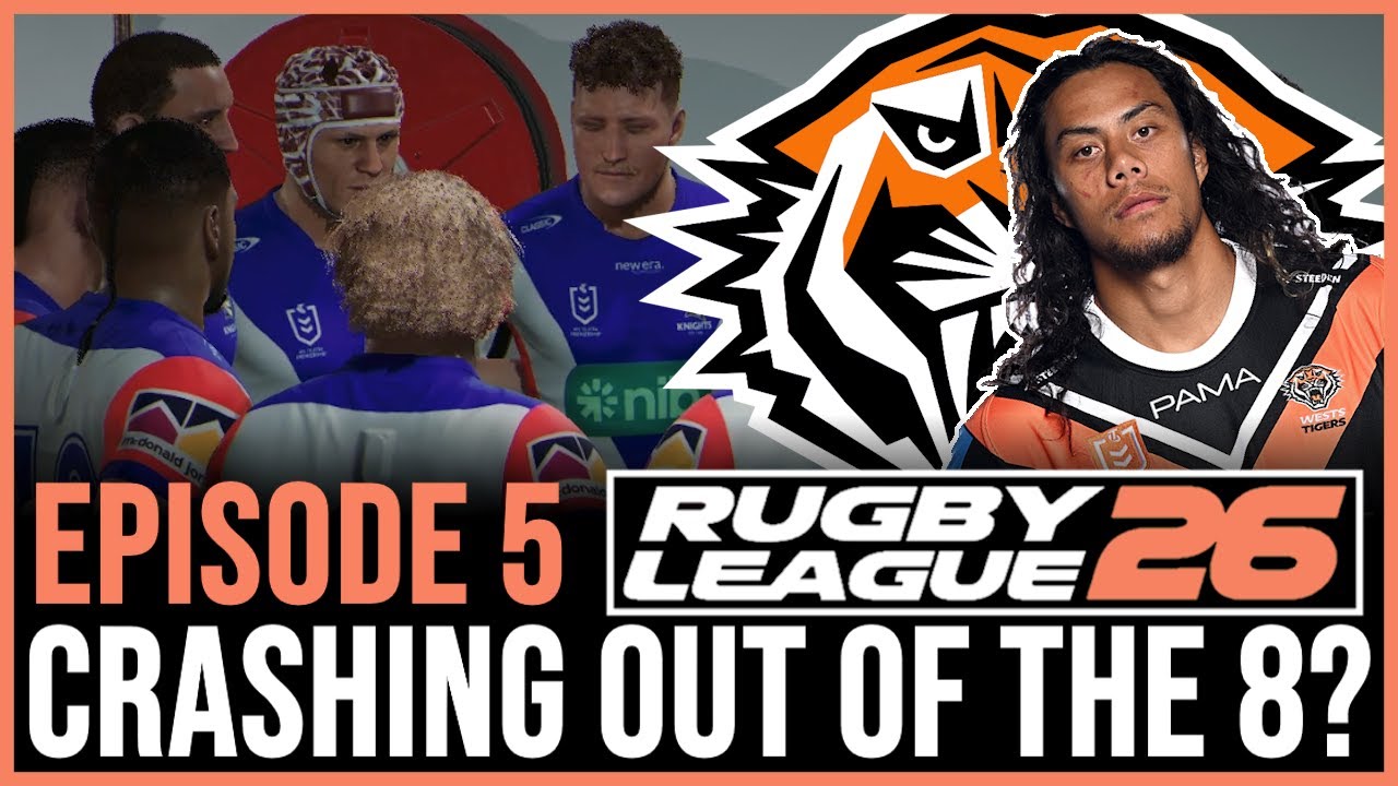 Rugby League 26 Wests Tigers Career #5 😡 CRASHING OUT vs Newcastle Knights