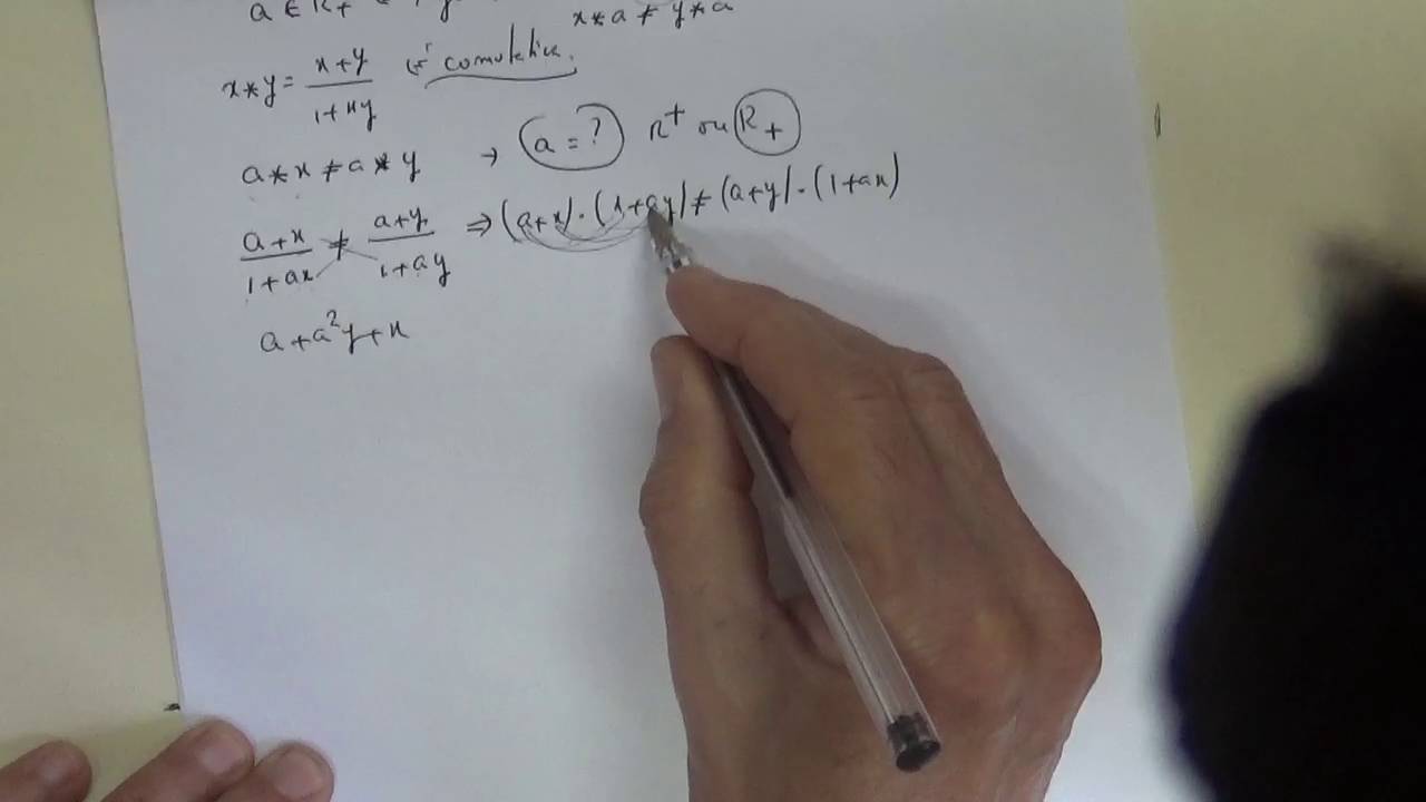 Exercicio sobre elementos regulares de uma operação interna.