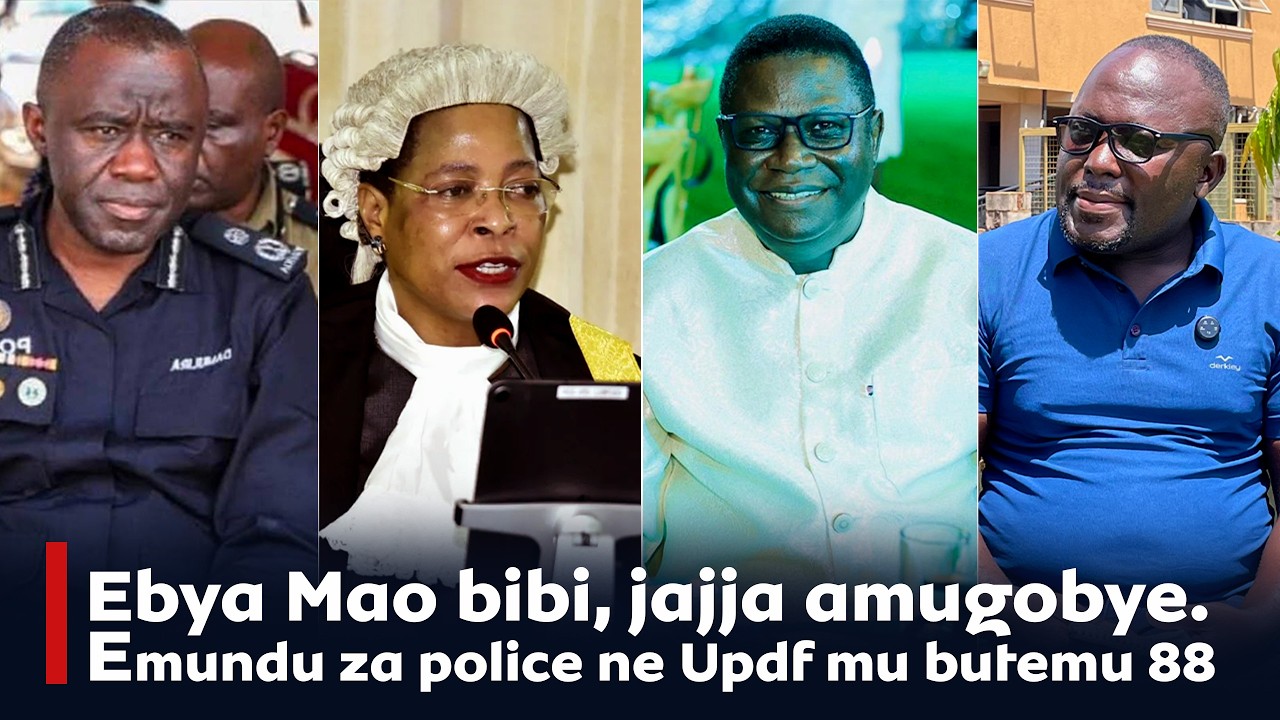EBYA NOBERT MAO BIBI JAJJA AMUGOBYE. EMUNDU ZA POLICE NE UPDF ZIKOZESEDWA MU BUTEMU 88 #news #uganda