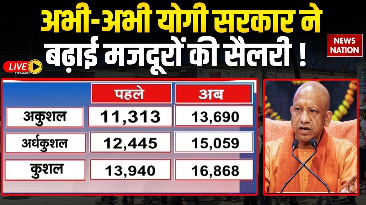 CM Yogi on Noida Salary Hike Protest Live: Yogi Government ने बढ़ाई मजदूरों की सैलरी ! Noida Protest