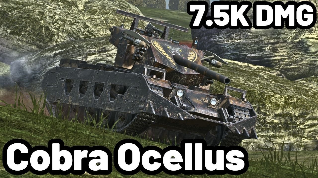 Cobra Ocellus | 7.5K DAMAGE | 5 KILLS | WOT Blitz Pro Replays