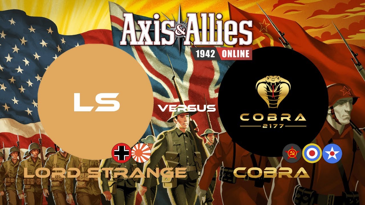 Axis and Allies 1942 Online: Lord Strange versus Cobra #axisandallies #beamdog #gameplay