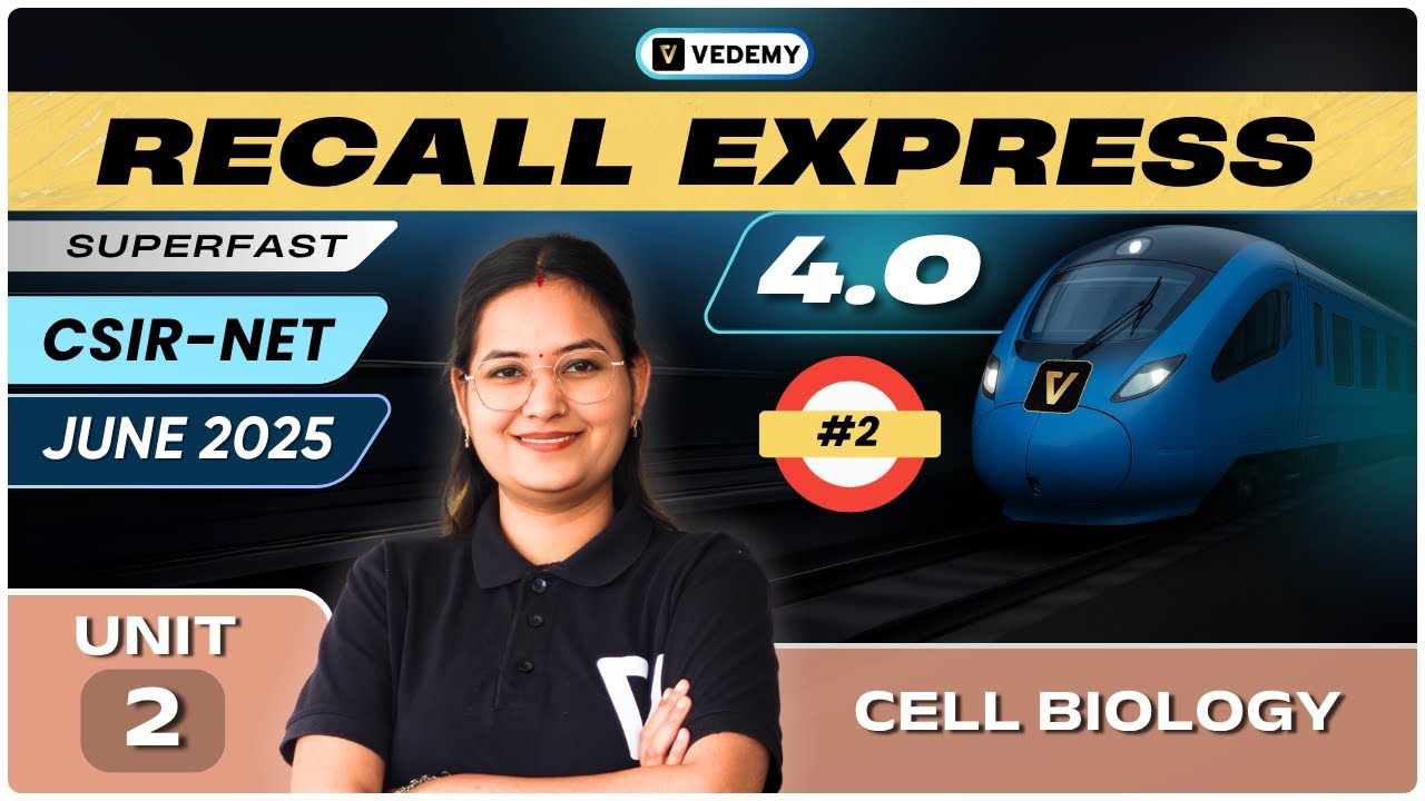 Recall Express 4.0 | CSIR NET June 2025 | Cell Biology | Dr. Ravina Rai | SuperFast Revision |