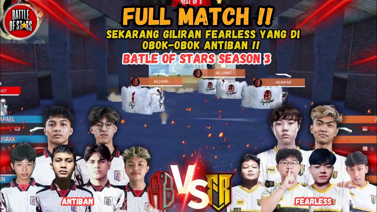 ANTIBAN VS FEARLESS !! Reguler Season Day 3 | Battle of stars Season 3