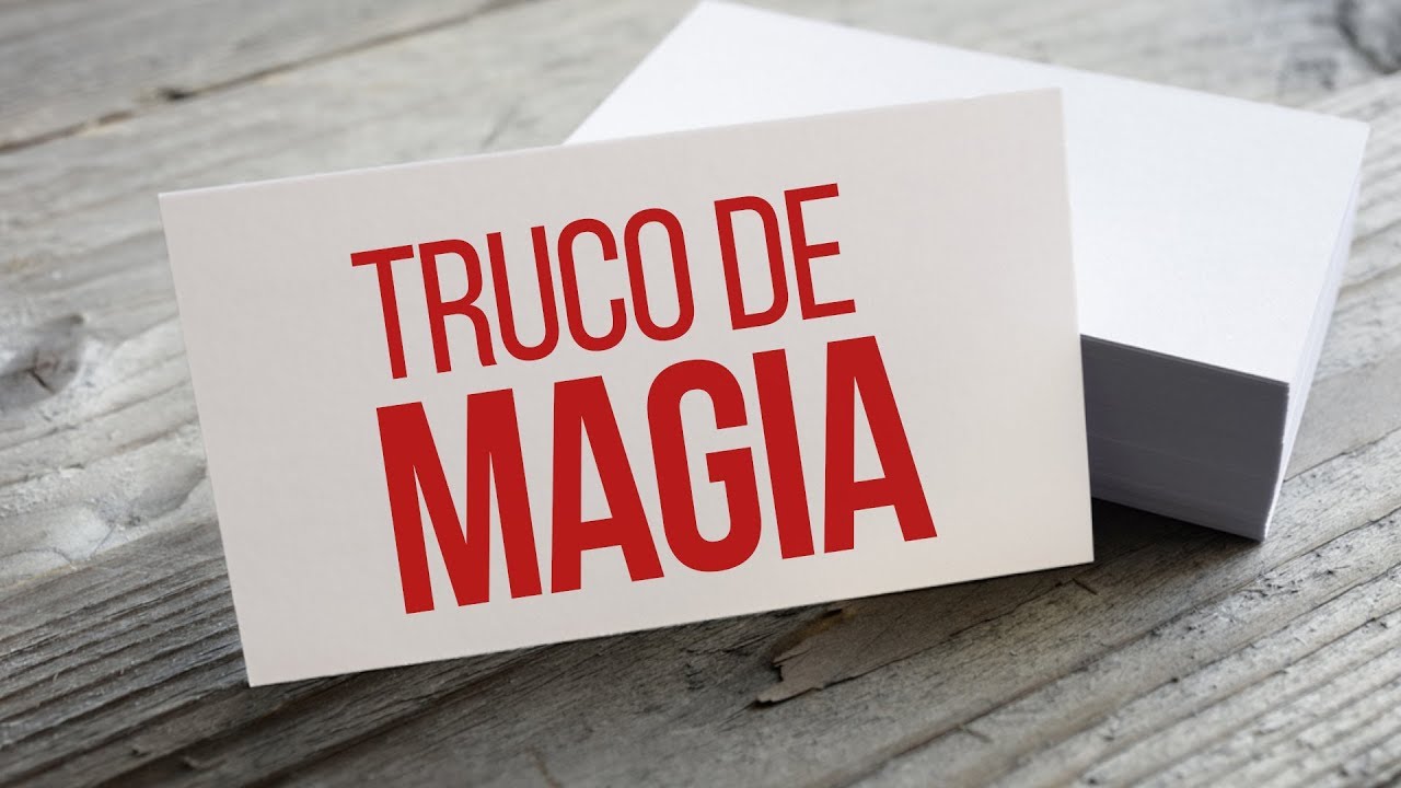 &iquest;C&oacute;mo hacer MAGIA con cualquier PAPEL / Tarjeta? - TUTORIAL DE MAGIA