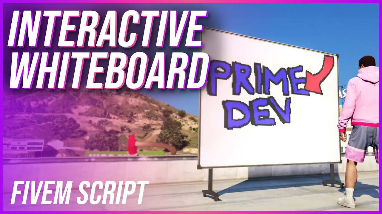 Interactive Whiteboards | FIVEM Scripts | PrimeDev | ESX + QBCore + Standalone