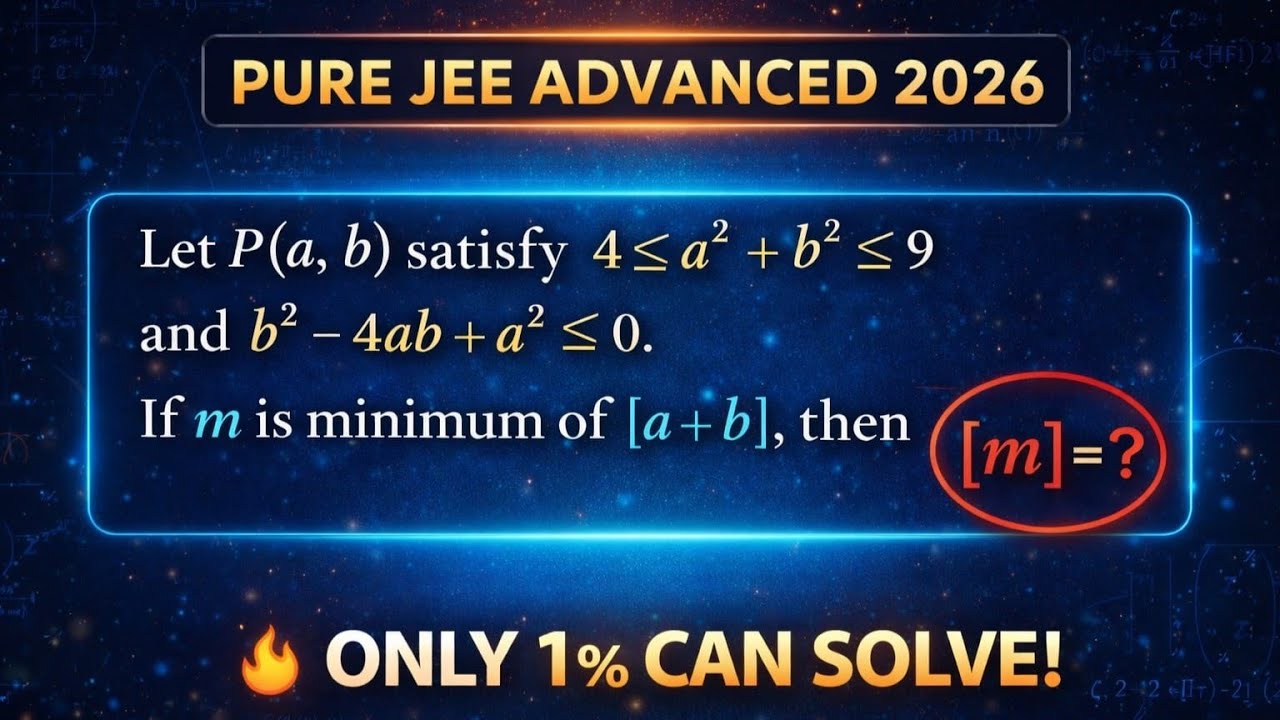 JEE Advanced 2026 | Pure Advanced Level Maths Problem | Can You Solve This ?