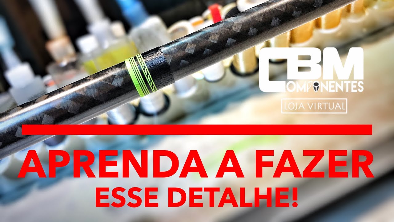 Detalhe para amarração! Rod building - varas custom