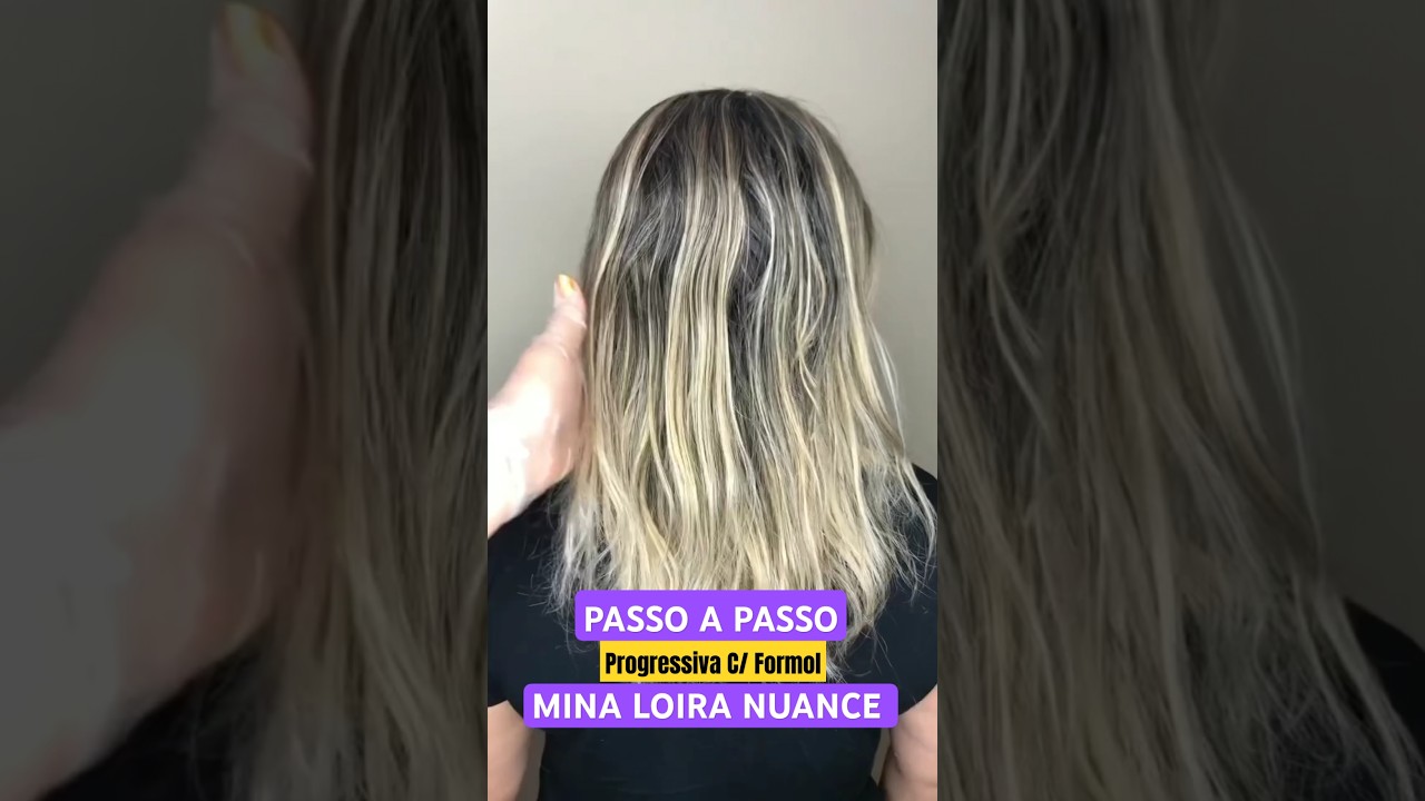 Passo a Passo Progressiva Mina Loira Nuance Professional #progressivaMinaloira #Lisaeloira #unikaha