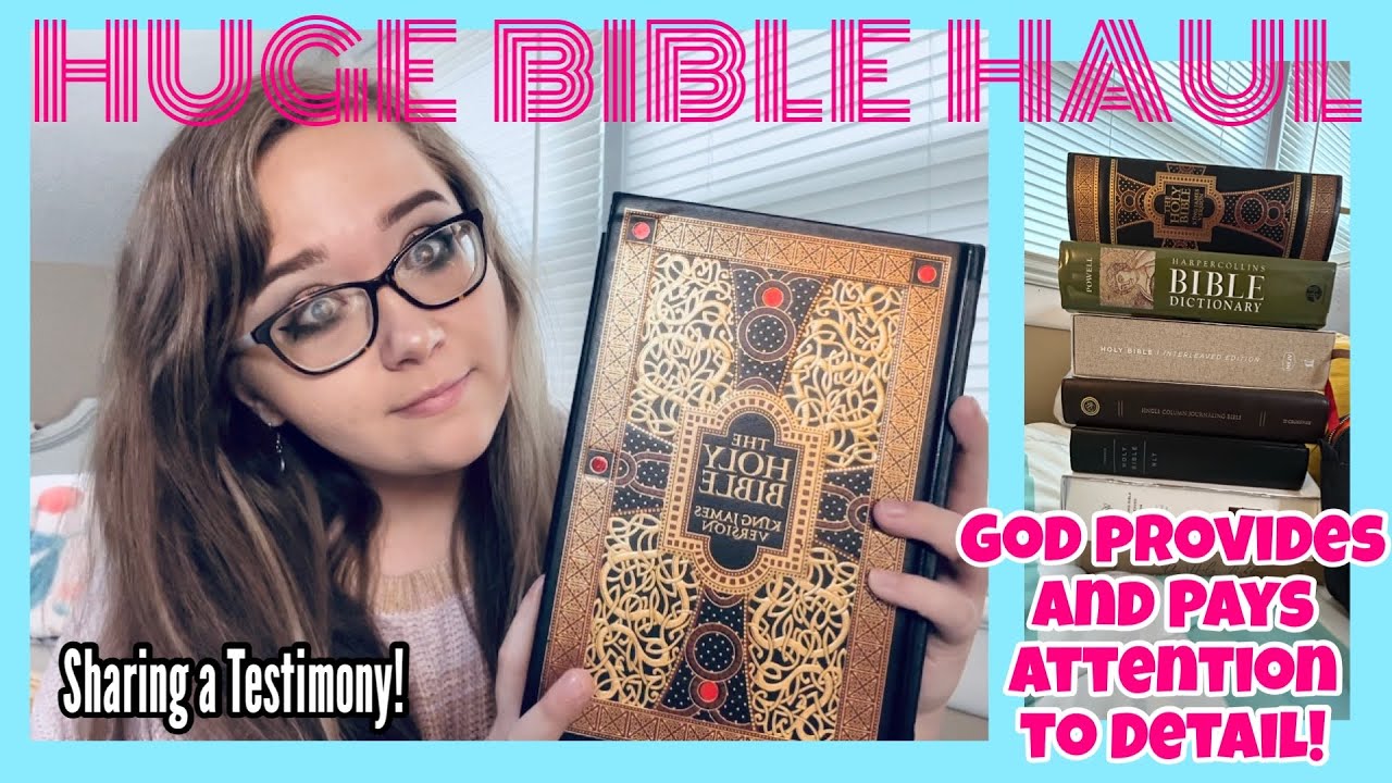 HUGE BIBLE HAUL!! (A reminder of God’s provision and His attention to detail🩷)