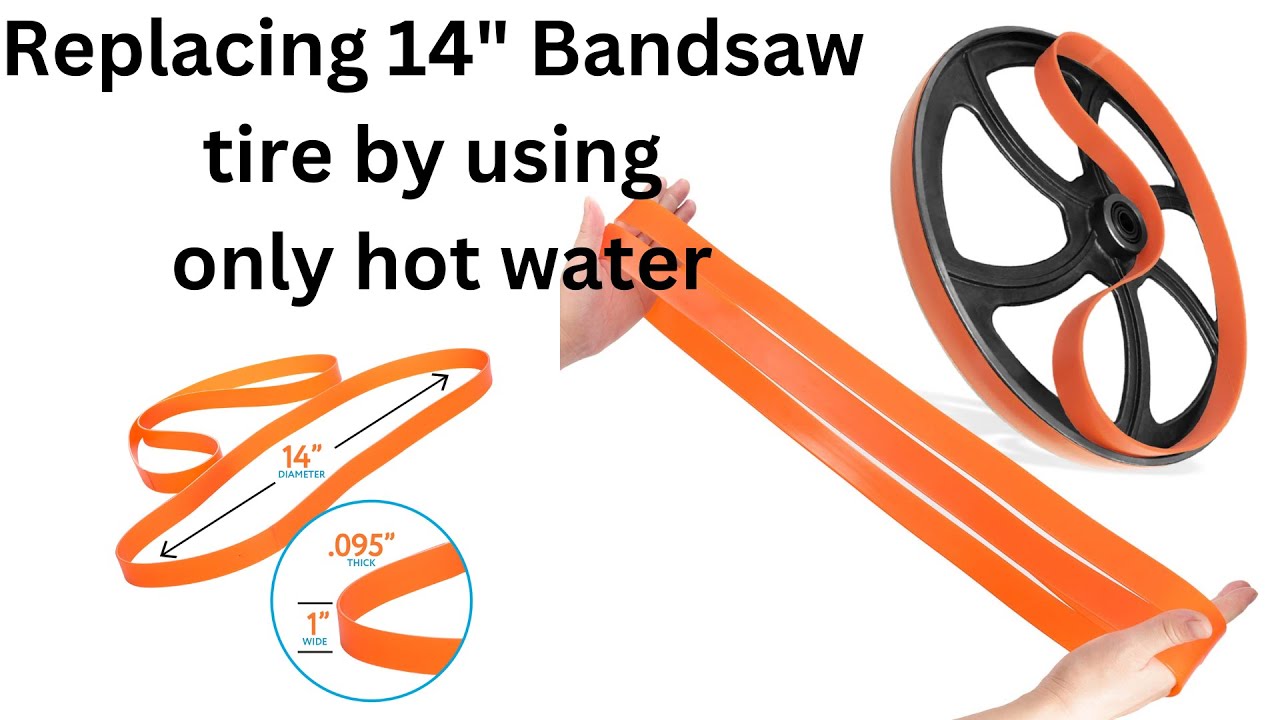 How To Replace A Bandsaw Tire And Save $150 (Bandsaw Tire Lifehacks)