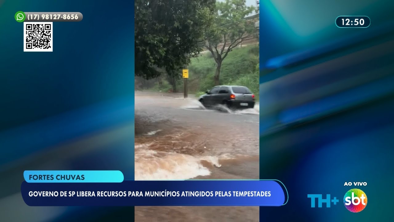 Governo de SP libera recursos para municípios atingidos pelas chuvas