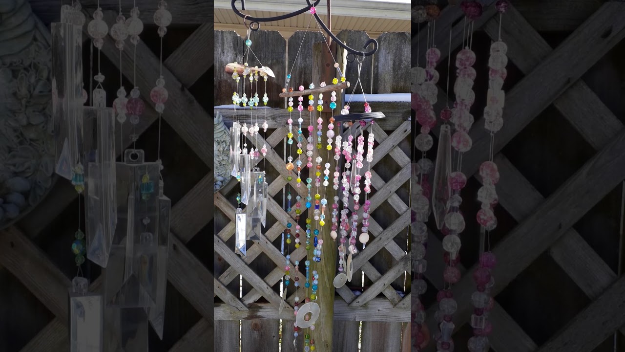 Beaded suncatchers and windchimes