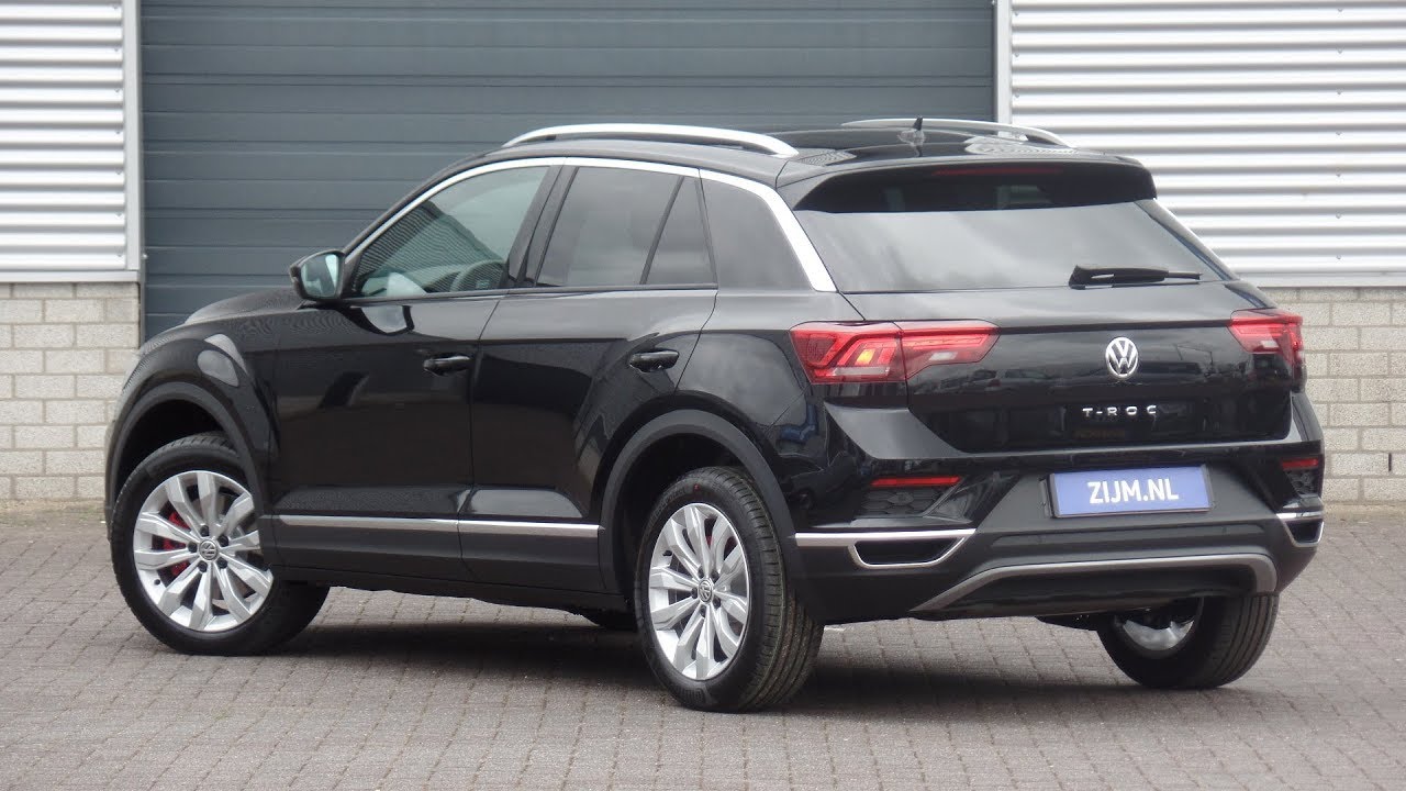 Volkswagen NEW T-roc 2018 Sport Deep Black Pearl 17 inch Kulmbach walk around & Inside detail