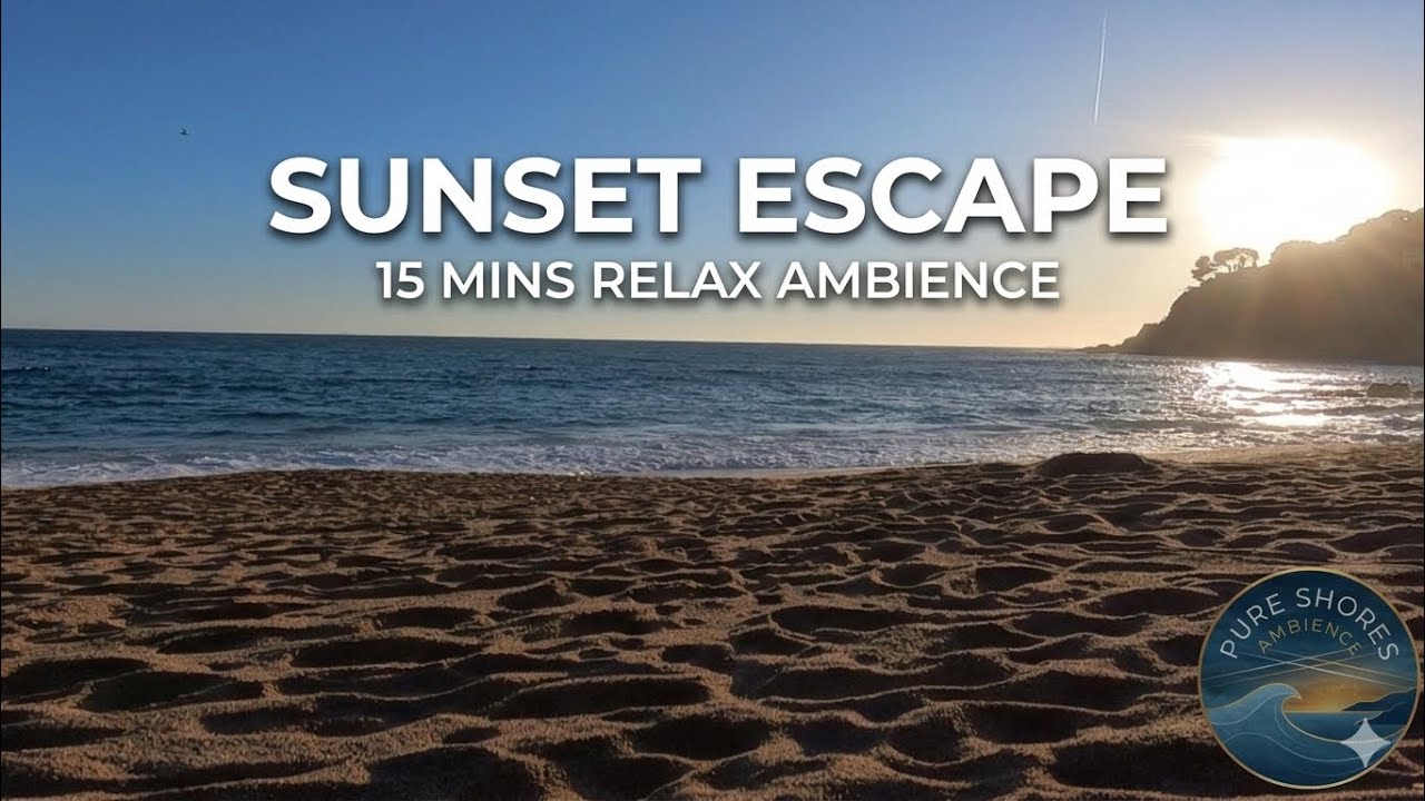 Crimson Coast ASMR | 15 Minutes of Pure Shores Ambience for Evening Calm