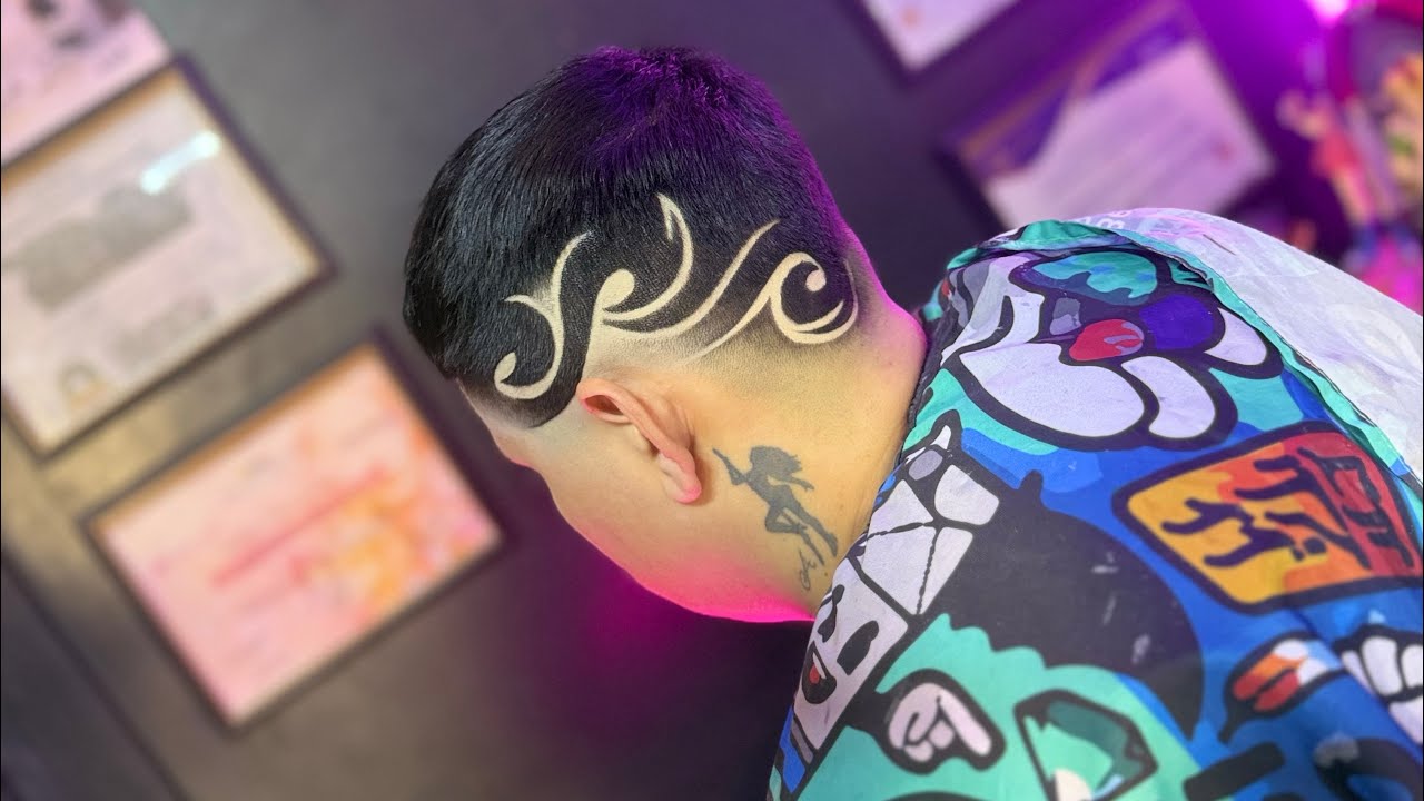 Fade x Amor @eny.lopez2 #enylopez #barberia  #seminariodebarberia #colorimetría  #corteatijera 
