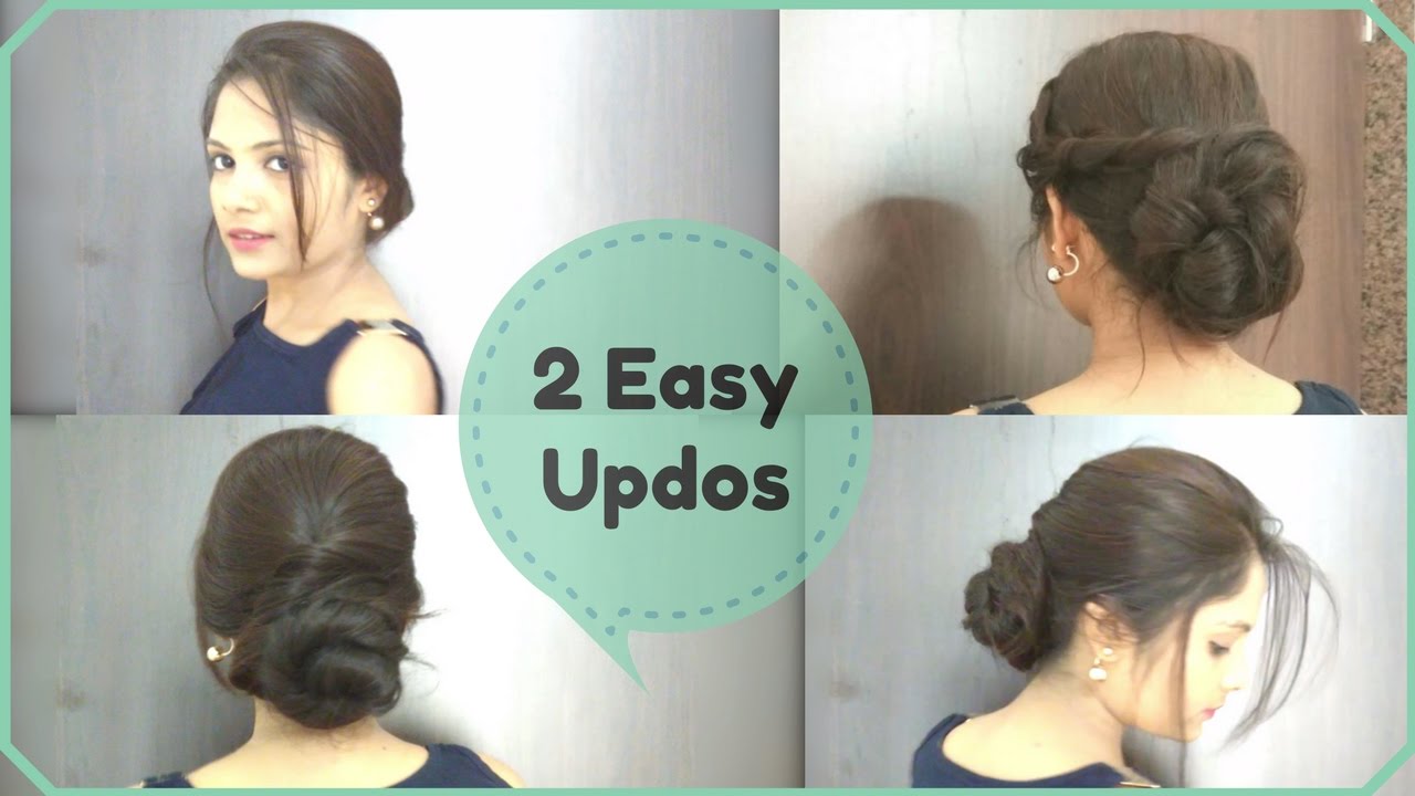 2 Easy Updo Hairstyles★ Elegant Summer Buns for frizzy and Unmanageable hairs