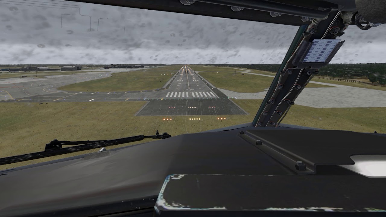 X-plane 11 B733 landing in Riga.