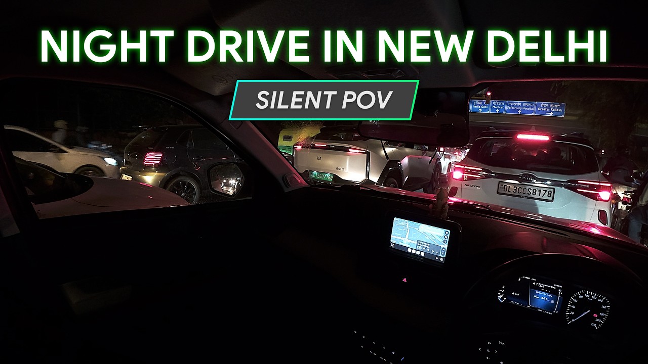 Driving in Delhi at night is not easy!! (POV) | Random Drives #5