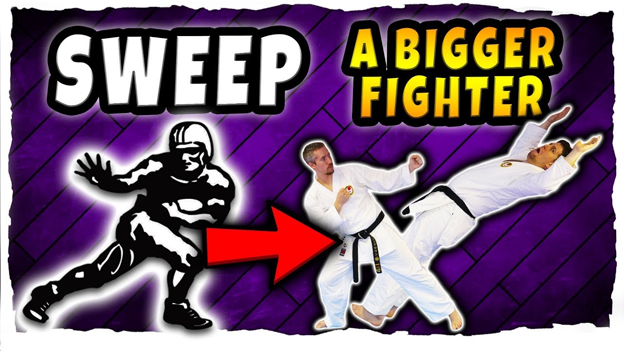 How to SWEEP THE LEG of a Bigger Fighter [Kumite Drills]